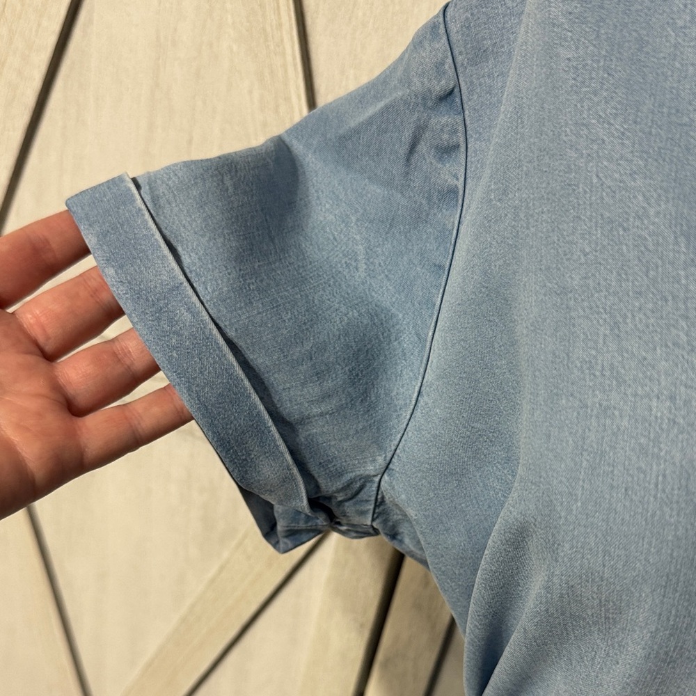 Lucky Brand Light Blue Denim Dress Size L - Picture 3 of 7